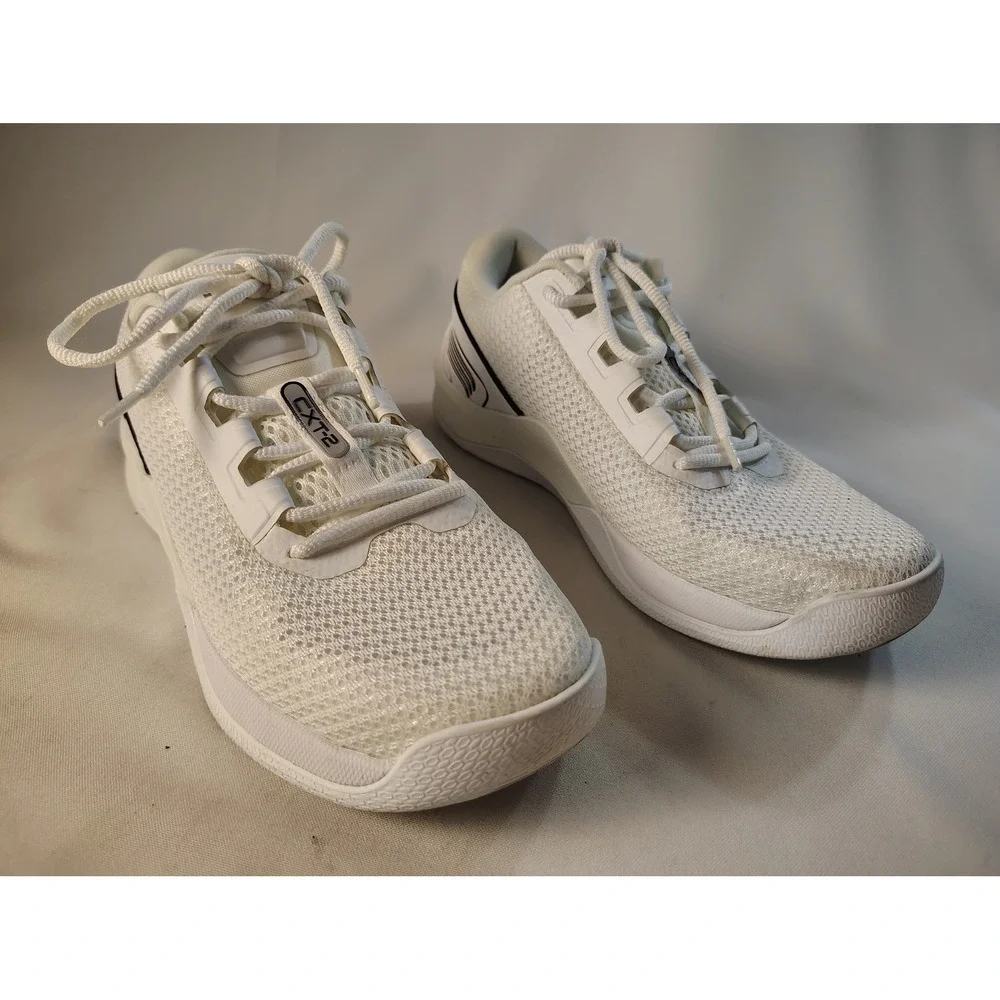 TYR CXT-2 Trainer Womens 8 White Black Mesh Athletic Cross Training Shoes 6.5Men